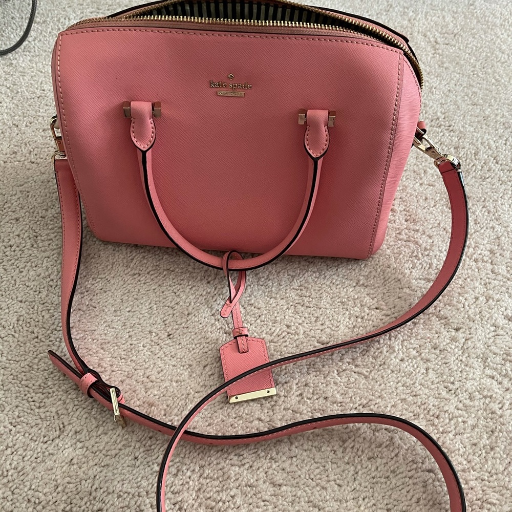 Bubble gum pink kate spade purse
